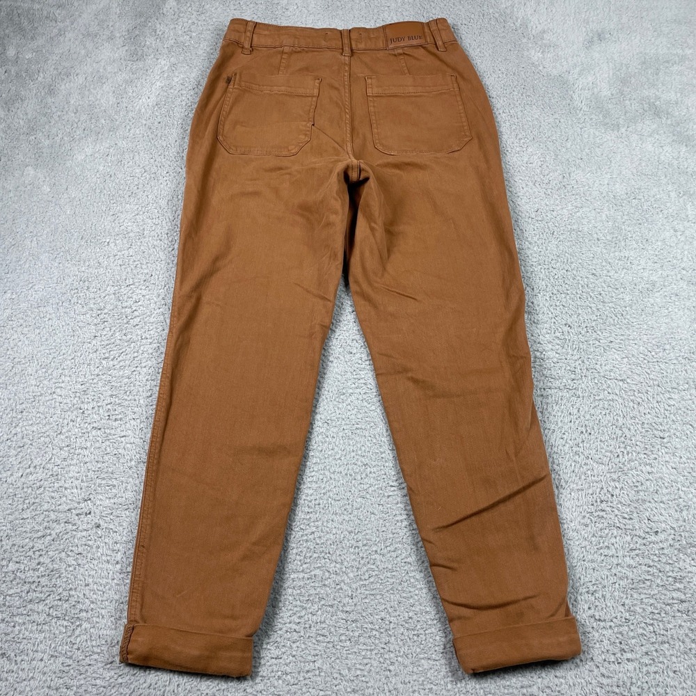 Judy Blue Joggers Womens 7/28 Brown Stretch Utility‎ Pants Garment Dyed JB88857 - Picture 2 of 13
